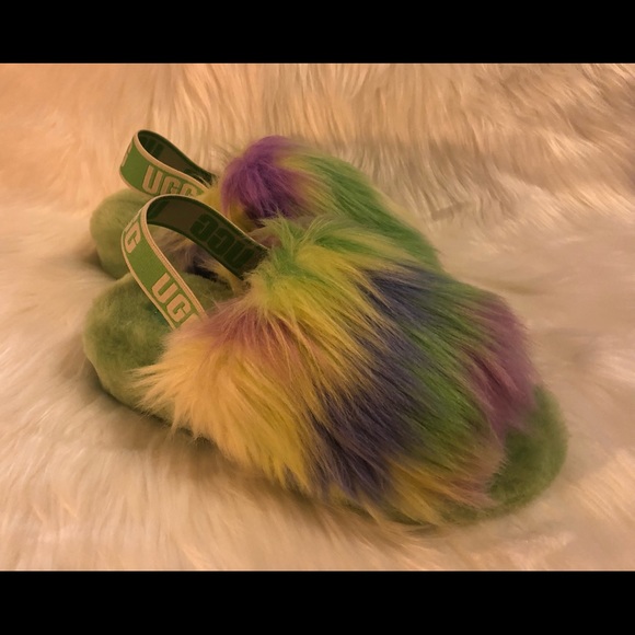 NWOB Ugg Fluff Yeah Tie Dye Slide - Picture 2 of 5